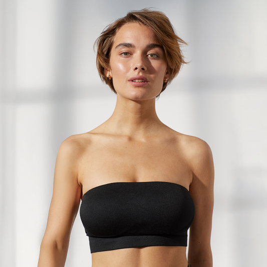 Seamfree Full Supportive Rib Bandeau Strapless Bra