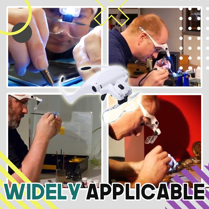 LED Magnifier Working Glass