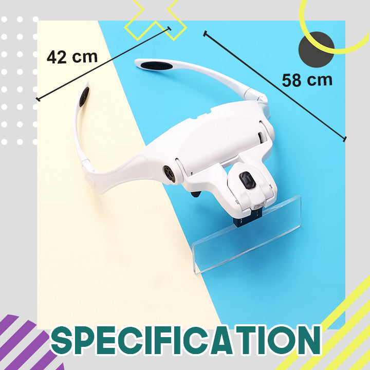 LED Magnifier Working Glass