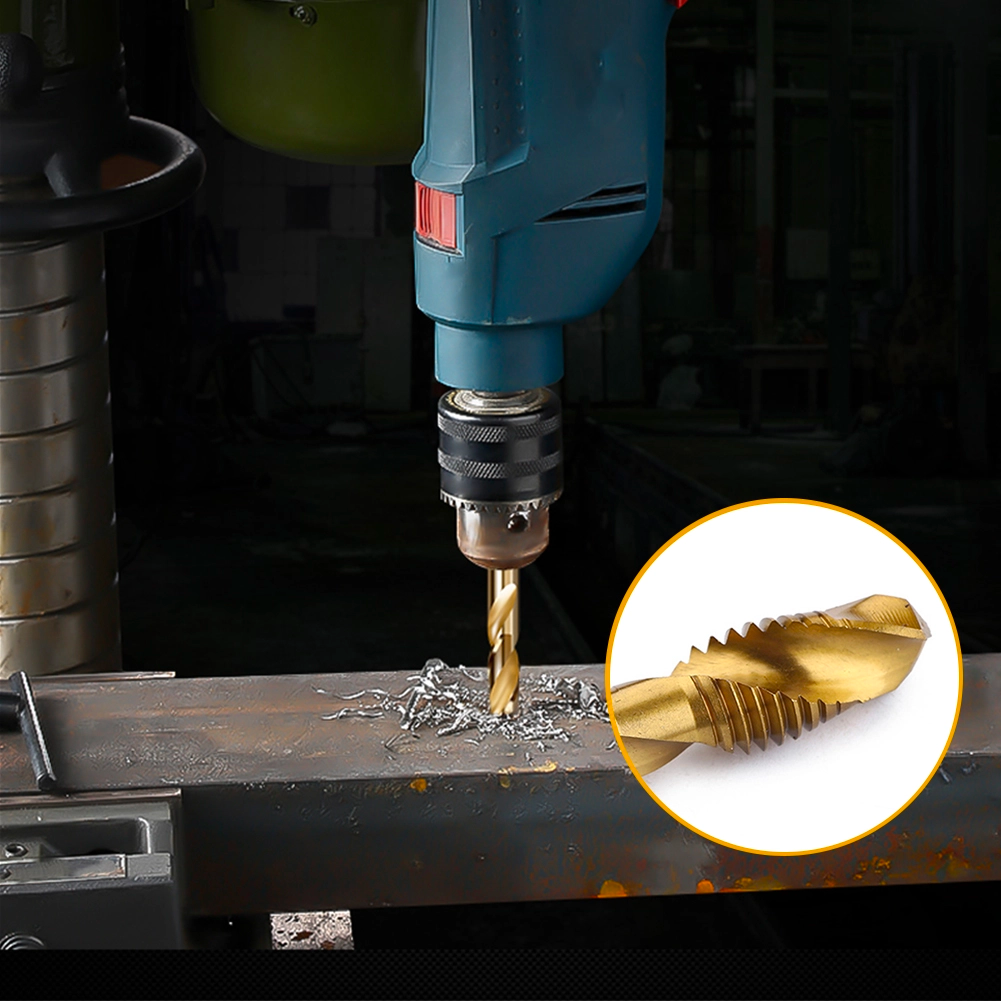 6 Pcs M3-M10 Hex Shank Thread Tap Drill Bits