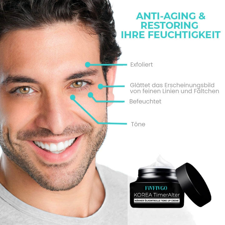 Fivfivgo™ Korea TimerAlter Männer Ölkontrolle Tone Up Creme