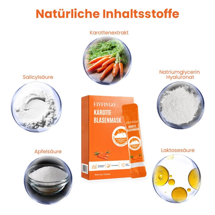 Fivfivgo™ Karotte Porenreinigende Blasenmaske