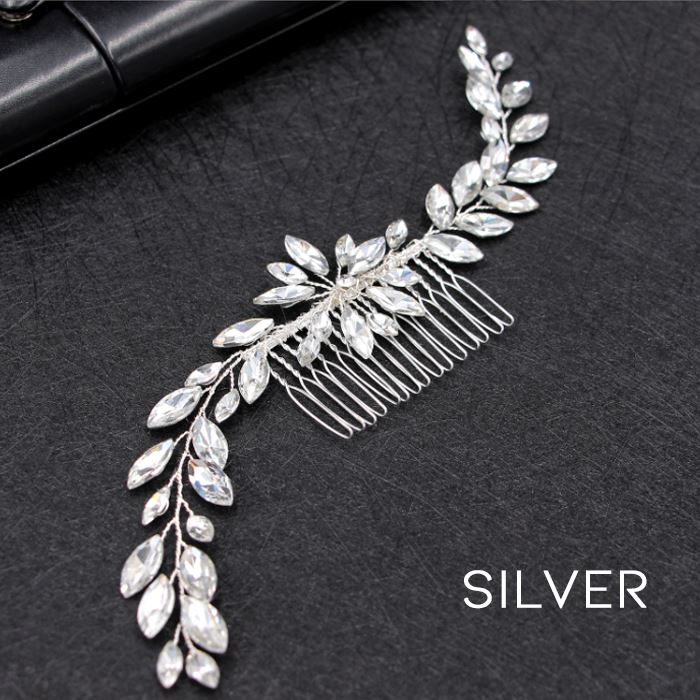 Simple & Elegant Crystal Bridal Hair Comb Hair Styling Tools Every Day And Night 