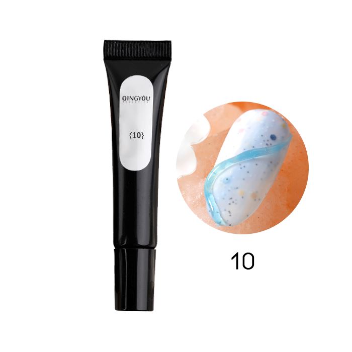 3D Korean Style Nail Gel Nail Every Day And Night 10 Sky Blue 