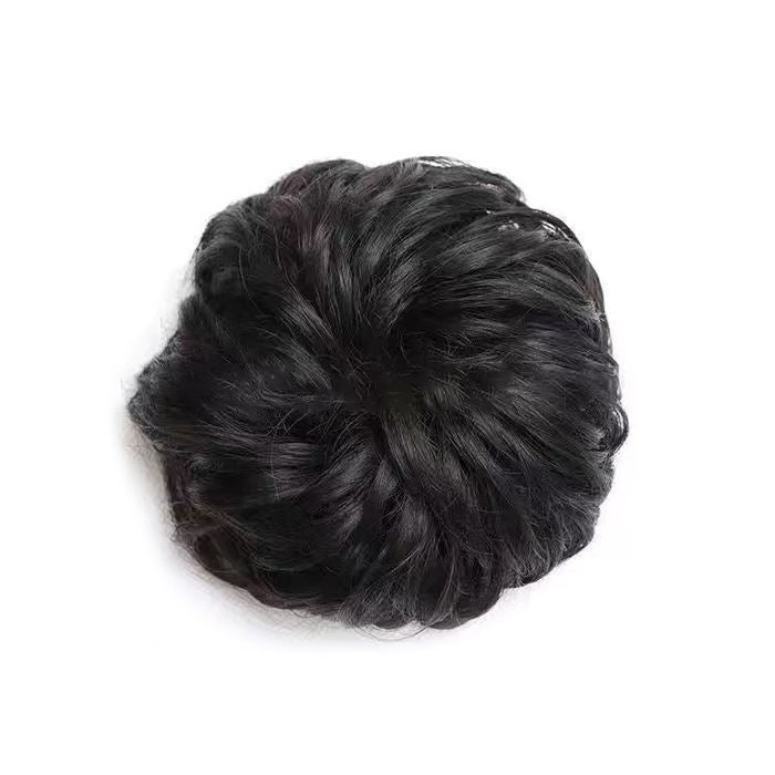 Realistic Messy Hair Bun Hair Accessories Every Day And Night Black 