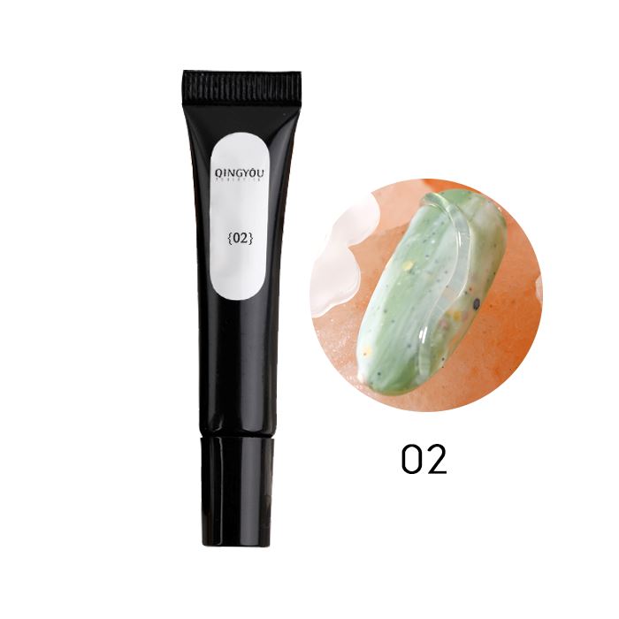 3D Korean Style Nail Gel Nail Every Day And Night 02 Clear 