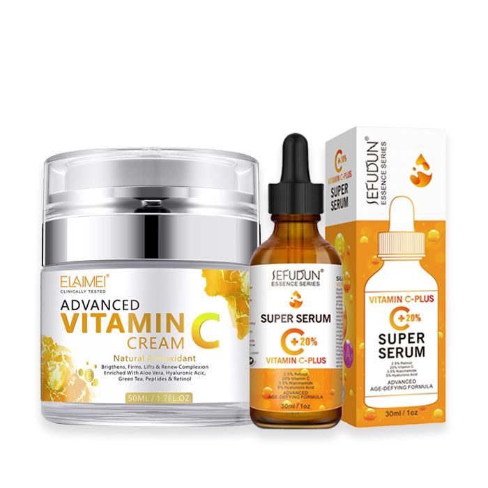 Day & Night Repair Set Personal Care Every Day And Night Day & Night Extra Repair Set (Vitamin C Dark Spots Removal Night Cream 50ML+20% Vitamin Dark Spots Removal Serum+Vitamin C Intense Spot Treatment 