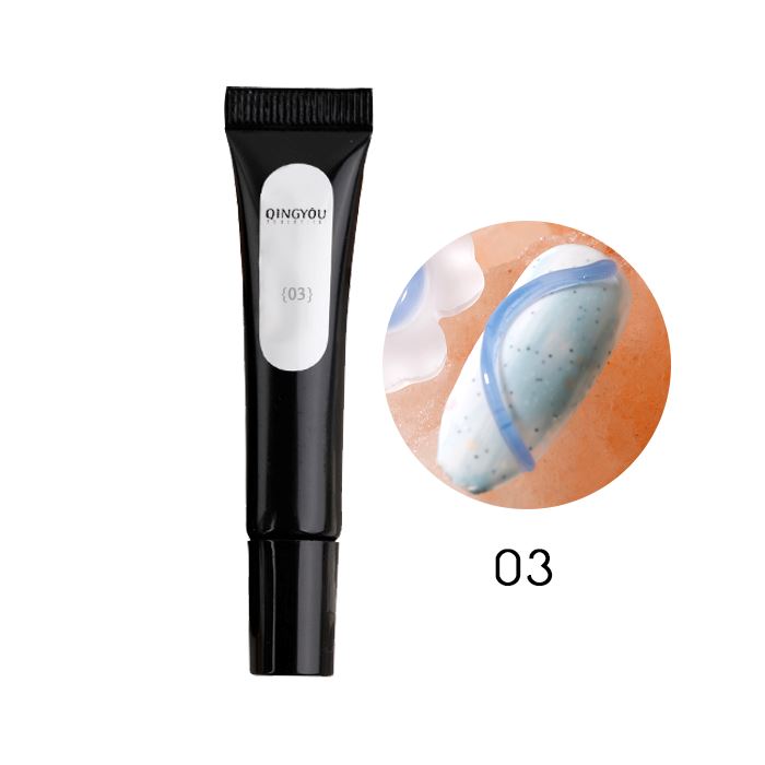 3D Korean Style Nail Gel Nail Every Day And Night 03 Blue 