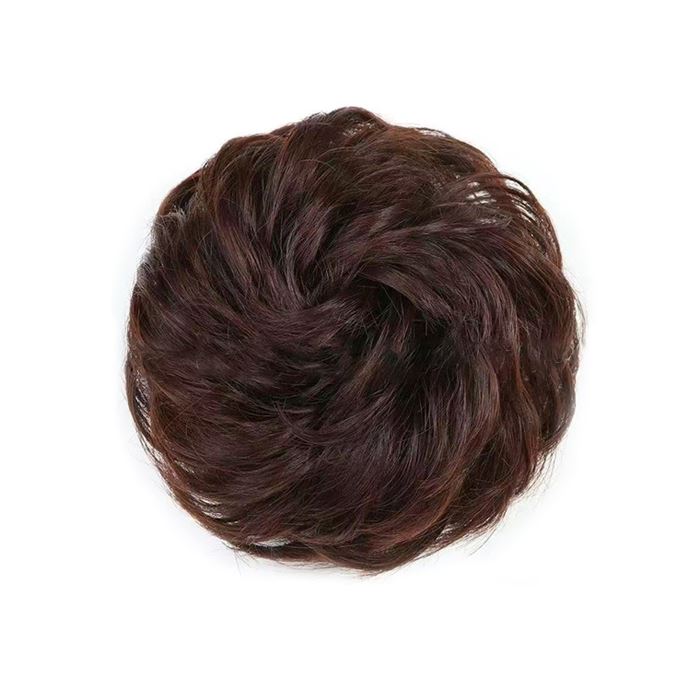 Realistic Messy Hair Bun Hair Accessories Every Day And Night Warm Brown 