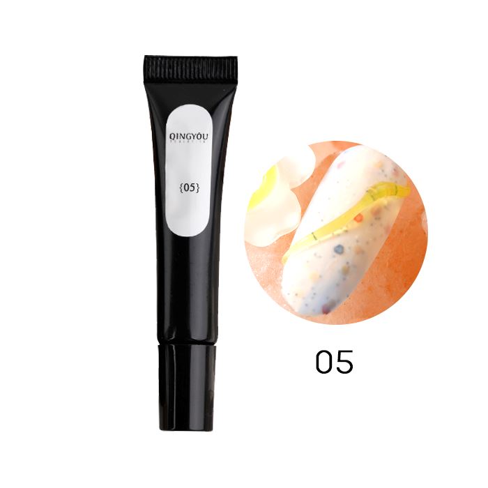 3D Korean Style Nail Gel Nail Every Day And Night 05 Yellow 