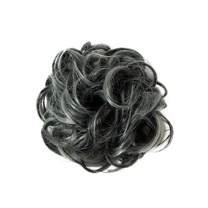 Realistic Messy Hair Bun Hair Accessories Every Day And Night Grey 