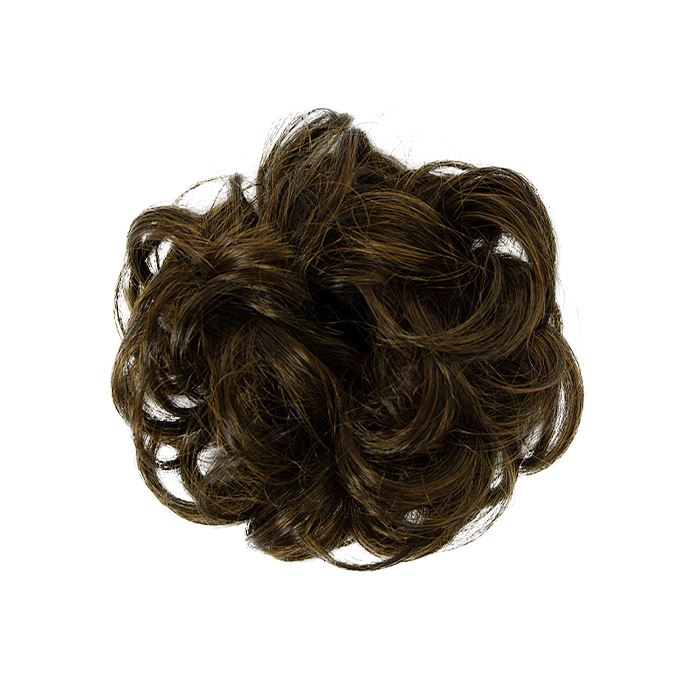 Realistic Messy Hair Bun Hair Accessories Every Day And Night Cool Brown 