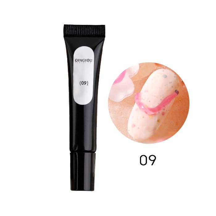 3D Korean Style Nail Gel Nail Every Day And Night 09 Pink 