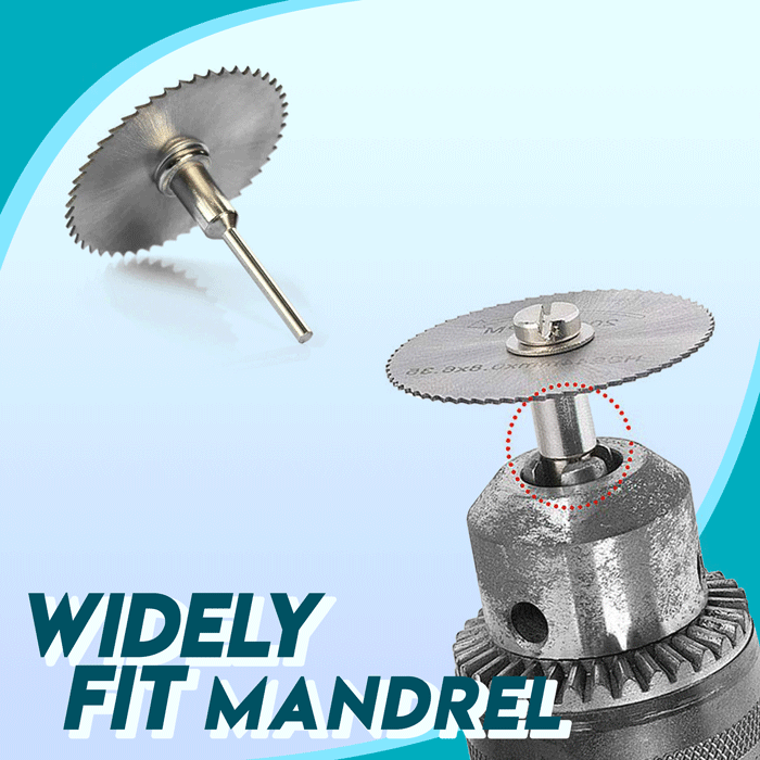 Disc Drill Blades and Mandrel (6pcs Set)