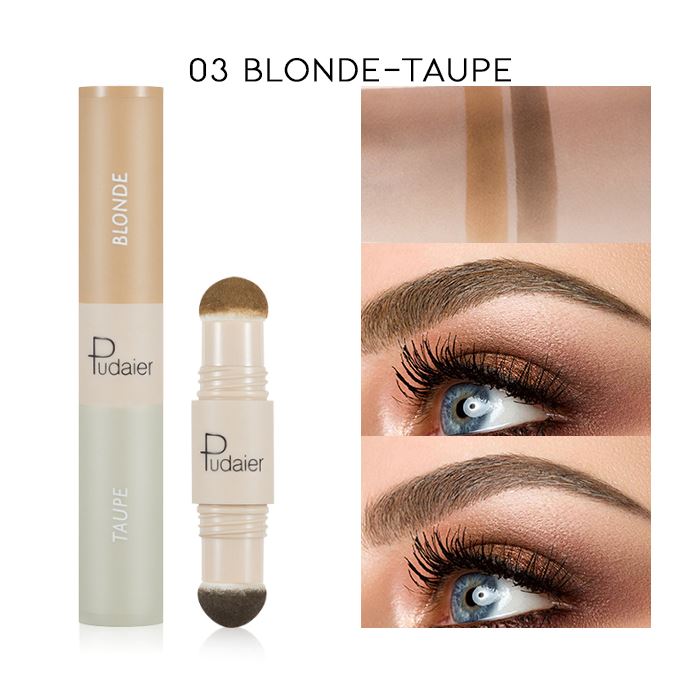 2 Color Brow & Hair Sponge Pen Make-up Every Day And Night 03 Blonde-Taupe 1pc 