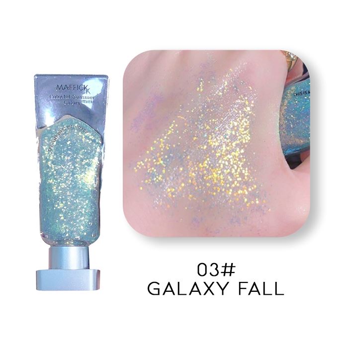 Paint it On Glitter Eyeshadow Make-up Every Day And Night 03# Galaxy Fall 1pc 