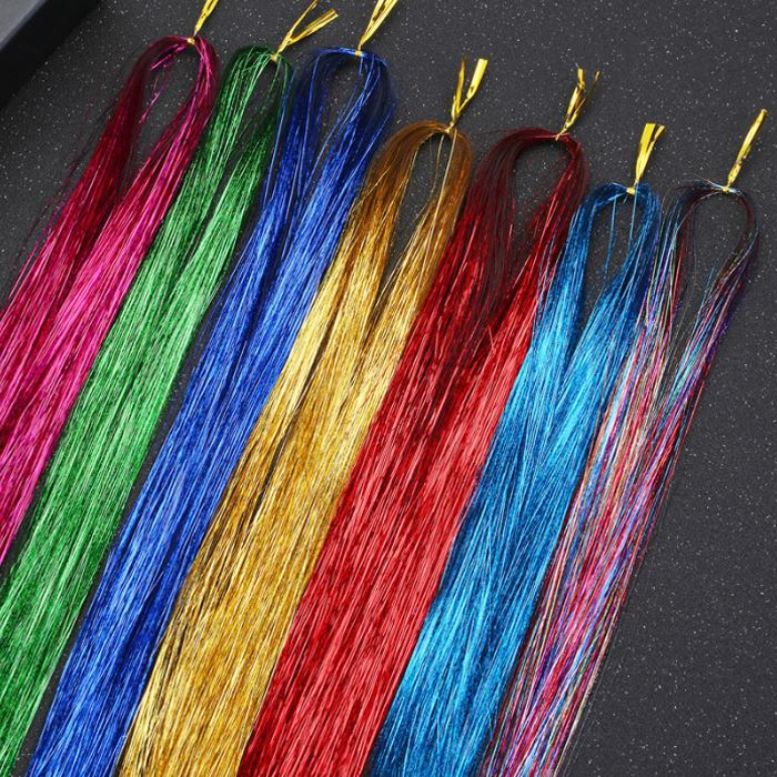 DIY Colorful Tinsel Hair (4 packs set) Hair Styling Tools Every Day And Night 