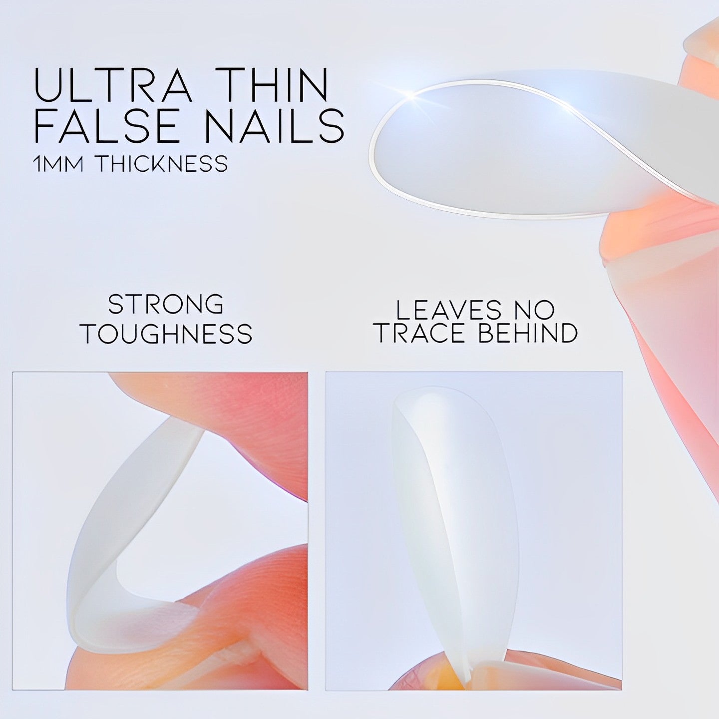 Ultra Thin Realistic False Nails Extension Nail Every Day And Night 