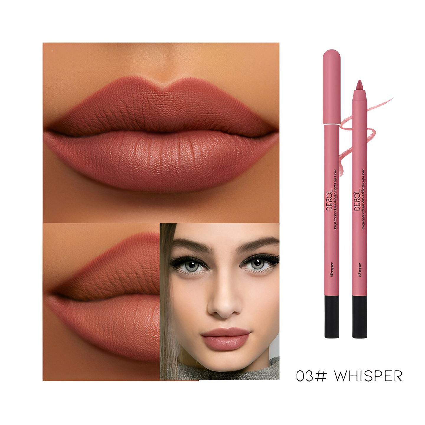 Ultra Matte Lipliner Make-up Every Day And Night 03# Whisper 1 pc 