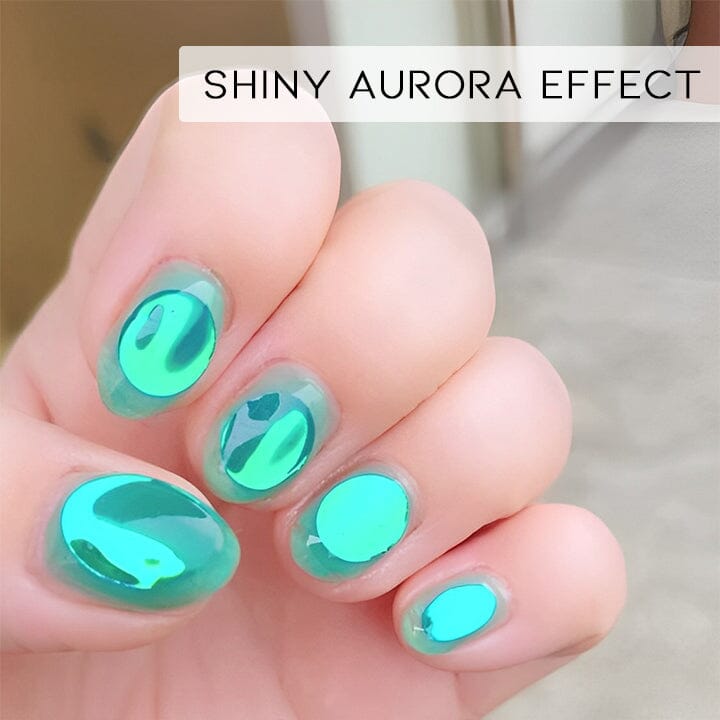 Ice Cube Aurora Nail Sticker 6pcs Set Nail Every Day And Night 