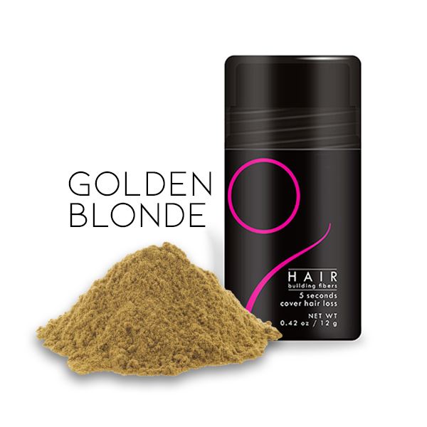FluffUp Hair Fiber Powder Hair Color Every Day And Night Golden Blonde 