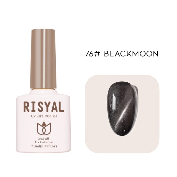 Semi-Transparent Cat Eye Nail Gel Every Day And Night 76# Blackmoon 