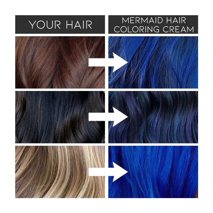 Mermaid Hair Coloring Cream Hair Color Every Day And Night 