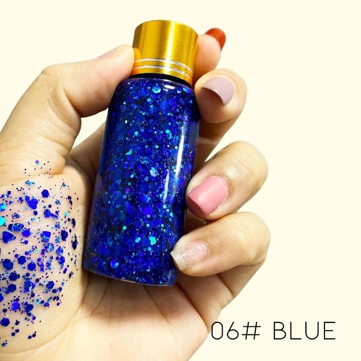 High Shine Body & Hair Large Glitter Gel Make-up Every Day And Night 