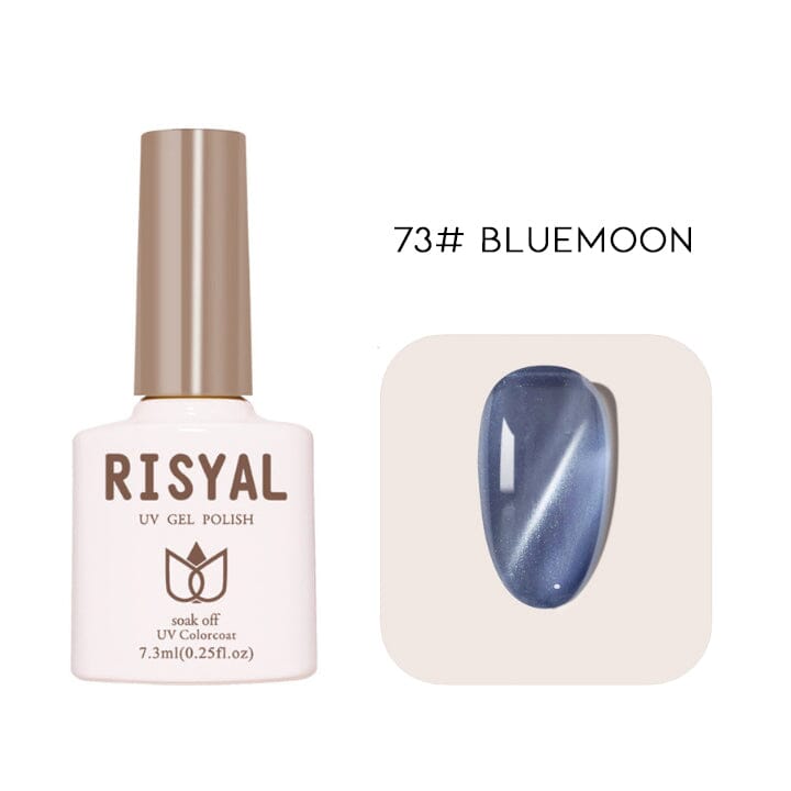 Semi-Transparent Cat Eye Nail Gel Every Day And Night 73# Bluemoon 
