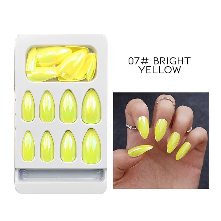 Ready to Go Semi-Transparent Chrome Nail False Nail