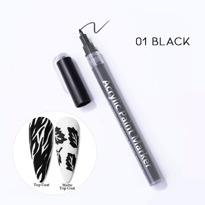 Nail Art Graffiti Pen Nail Every Day And Night 01 Black 2pcs (13% OFF) $35.5 Each 