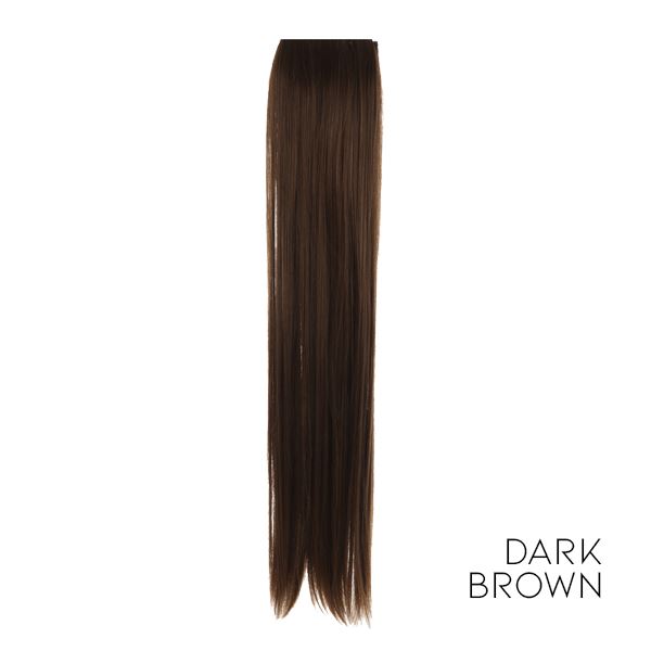 Piece Clip-In Hair Extension Morning Shades 30cm Dark Brown 