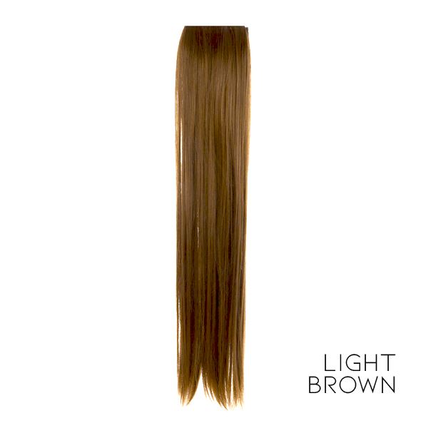 Piece Clip-In Hair Extension Morning Shades 30cm Light Brown 