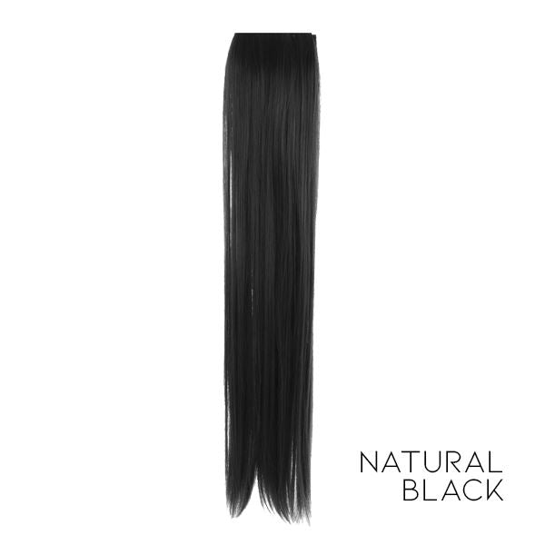 Piece Clip-In Hair Extension Morning Shades 30cm Natural Black 