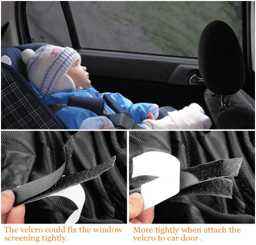 Slip On Window Shades (2pcs)