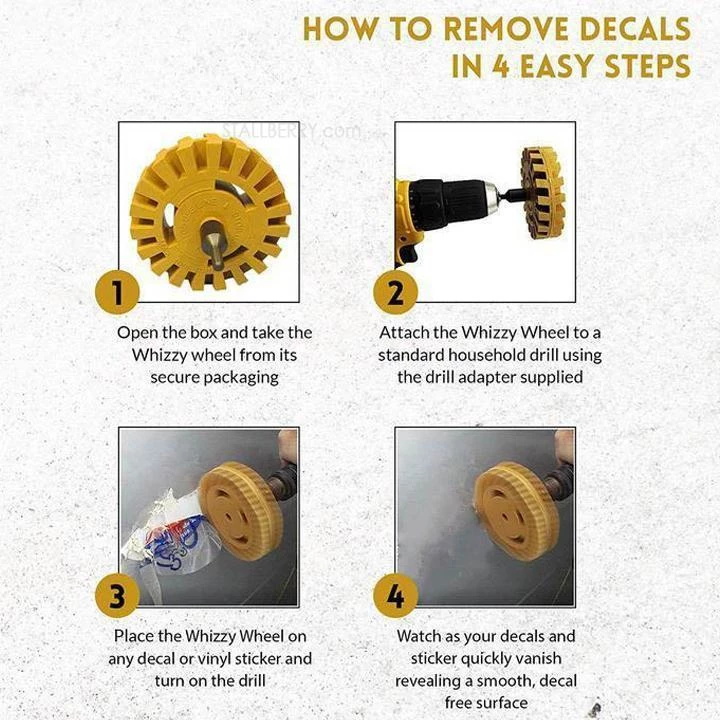 Decal Eraser Removal Wheel Kit