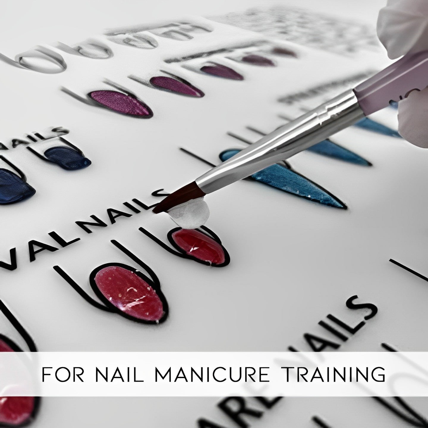 Reusable Acrylic Nail Art Practice Sheet Nail Every Day And Night 