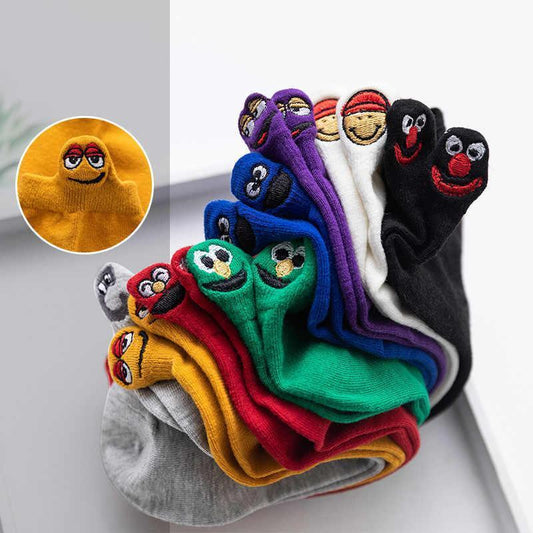 Embroidered Cartoon Women Socks