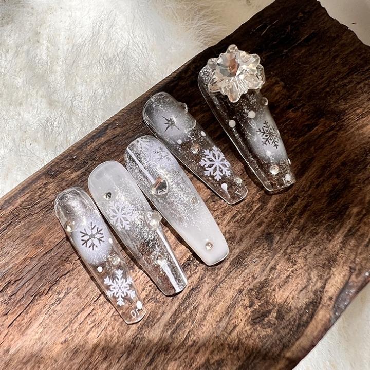 Christmas Snowflake Nail Sticker Set Nail Every Day And Night 