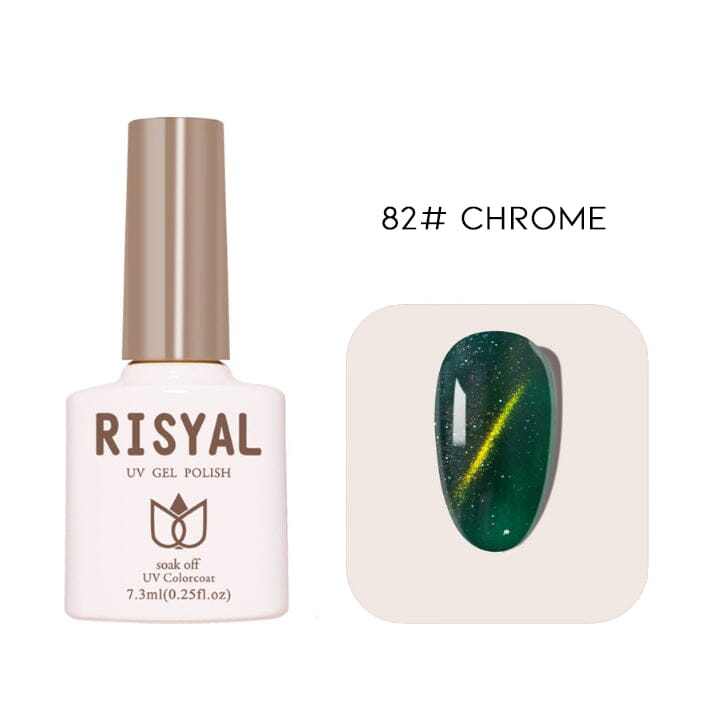 Semi-Transparent Cat Eye Nail Gel Every Day And Night 82# Chrome 