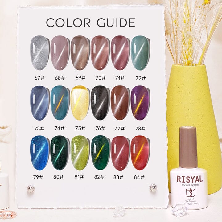 Semi-Transparent Cat Eye Nail Gel Every Day And Night 