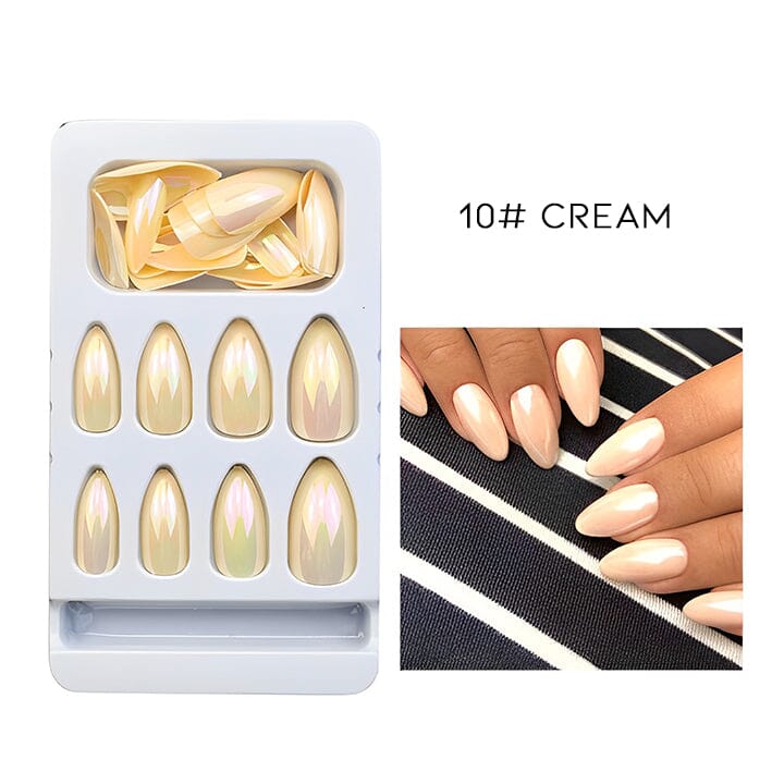 Ready to Go Semi-Transparent Chrome Nail False Nail