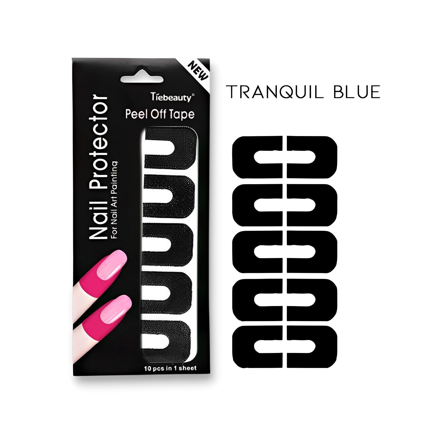 Reusable Nail Polish Guard Tape Nail Every Day And Night Magic Black 1 pc 