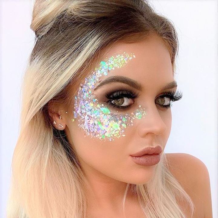 High Shine Body & Hair Large Glitter Gel Make-up Every Day And Night 