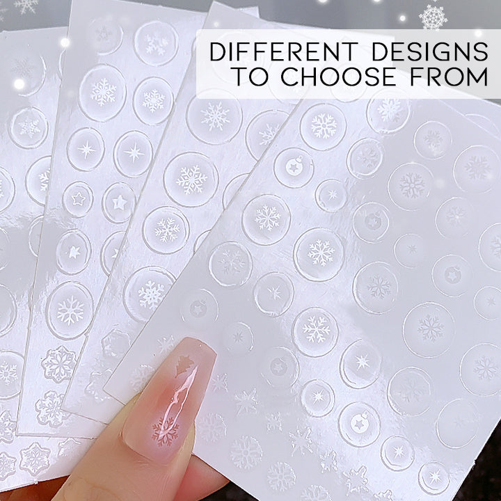 Christmas Snowflake Nail Sticker Set Nail Every Day And Night 