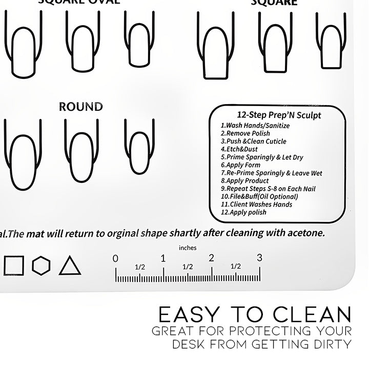 Reusable Acrylic Nail Art Practice Sheet Nail Every Day And Night 