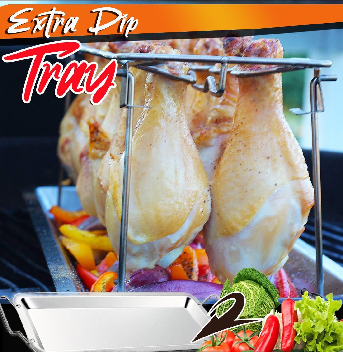 Roasted Chicken Rack Holder