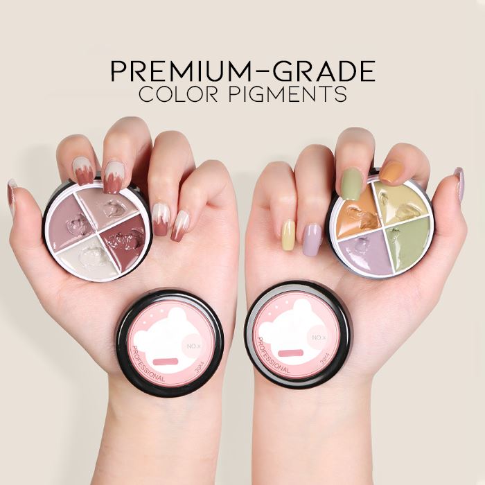 4-in-1 Cream-Like Nail Gel (Transparent Color) Nail Every Day And Night 