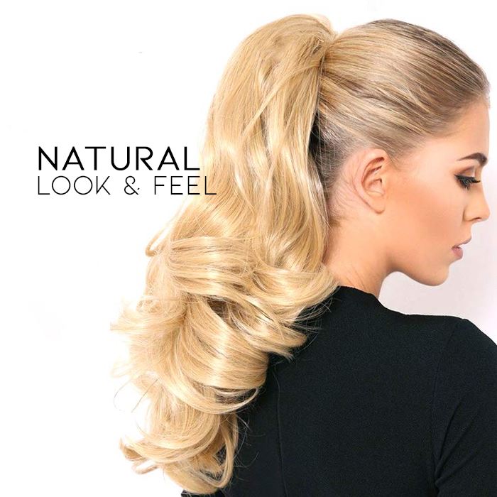 Clip-On Curly Ponytail Hair Extension Hair Styling Tools Every Day And Night 