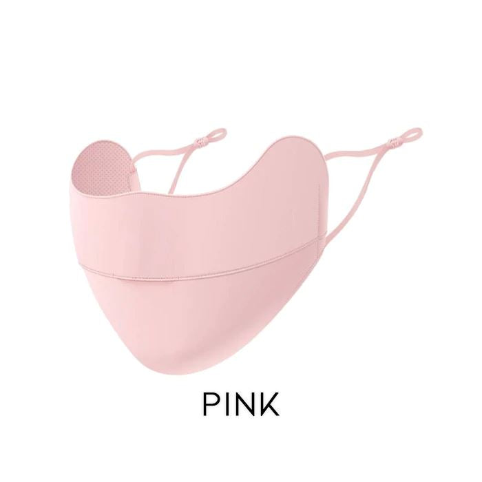 SPF50+ Cool Feeling Breathable Face Mask Personal Care Every Day And Night Pink 1pc 